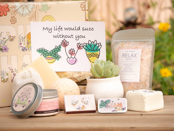 life would succ without you succulent My Life Would Succ Without You. Succulent Gift Box. Thinking of You Care  Package. Relaxing Cozy Candle. Care Package for Friend. Best Friend