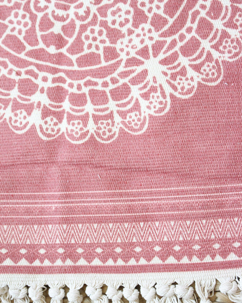 Asana Mandala Rug - Patterned Rug - Rectangular Rug - Colorful Rug - Prayer Rug - Pure Chakra