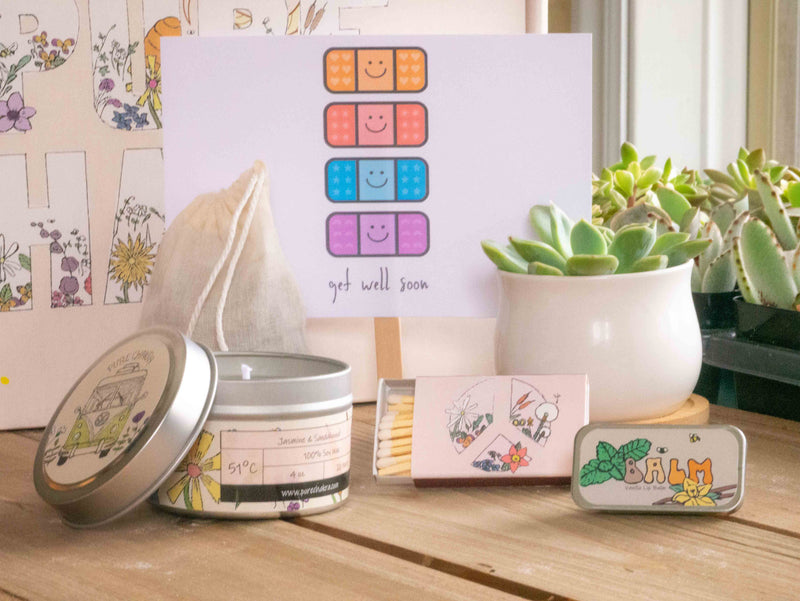 succulent get well gift Get Well Soon Care Package. Pure Chakra Gift Box. Get Well Soon Box. C