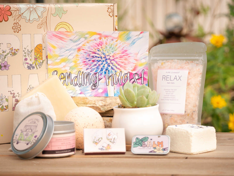 Lavender Organic Soap Spa Gift Basket