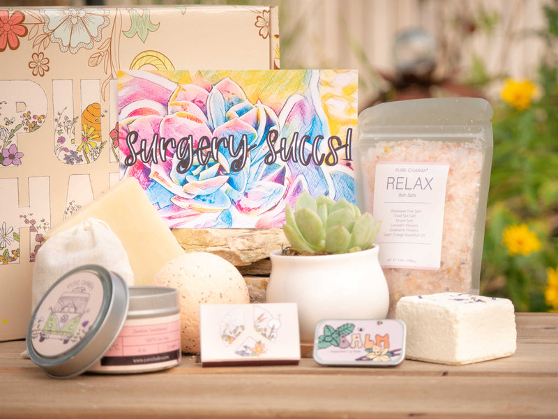 succulent bath bomb Surgery Succs! Post Surgery Care Package. Thinking of You Gift Box. Bath Bombs Gift Set. Relaxing Cozy Candle Gift Basket. Get Well Gift