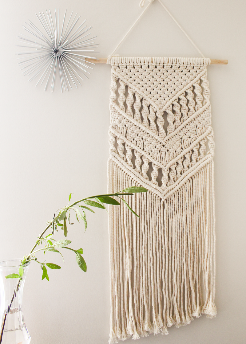 Spirited Cotton Large & Long Macrame Wall Hanging Hippie Wall Tapestry - Pure Chakra