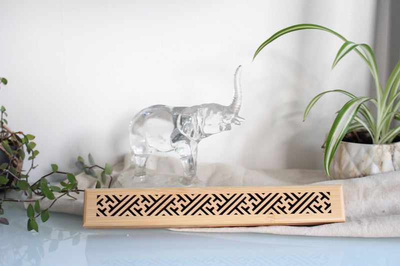 Elephant Terracotta Wood Incense Storage Box