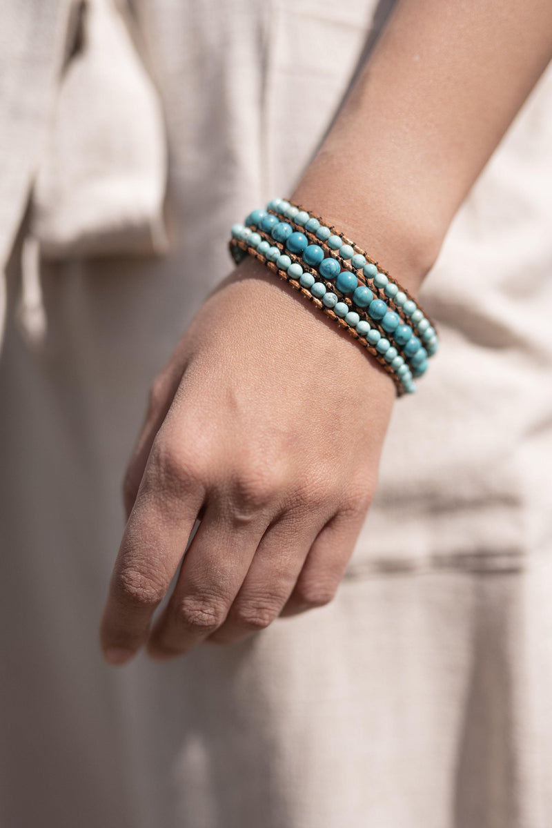 Leather Wrap Hippie Bracelet – HappyGoLicky Jewelry