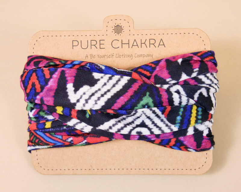 Free Love Multifunctional Headband & Mask – Hair Wrap Bandana – Scrunch Headband – Yoga Headband - Pure Chakra