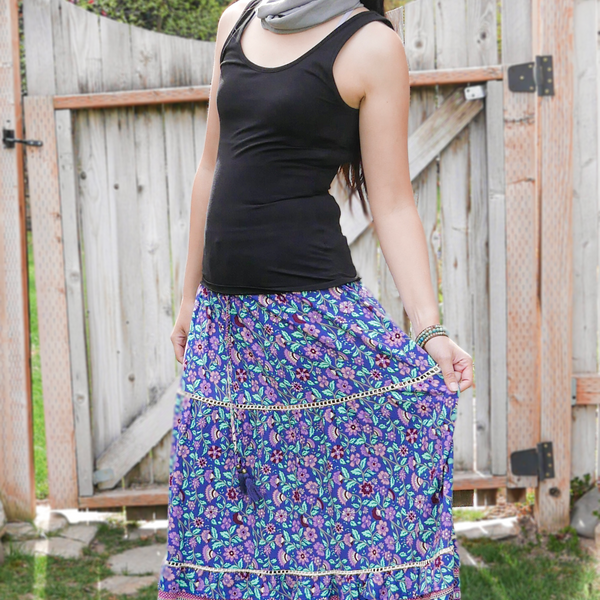 Boho sales hippie skirt