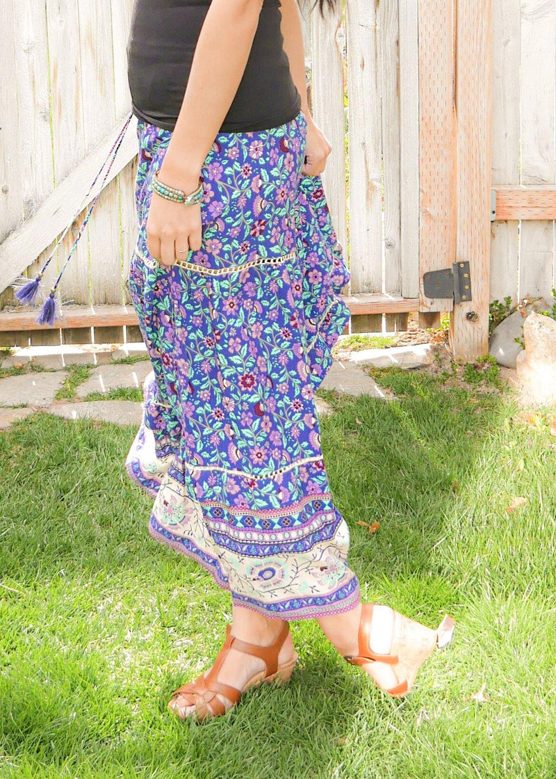 thumbnail image 2 of Womens Indian Sequin Crinkle Broomstick Gypsy Long Skirt (Mint Green) At Women's Clothing Store 2 of 12