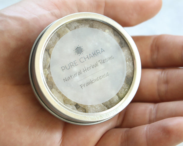 Pure Frankincense Natural Herbal Resins - Incense Resin - Charcoal Resin Burner - Pure Chakra Resins - Pure Chakra