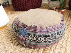 Inner Chakra 18" Brown Round Buckwheat Zafu Cushion