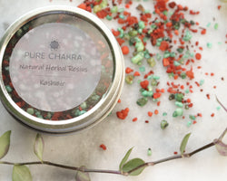 Kashmir Natural Herbal Resins - Incense Resin - Charcoal Resin Burner - Pure Chakra Resins - Pure Chakra